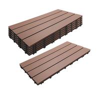 Relaxdays Set WPC 60x30 cm