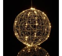 Relaxdays Sfera decorativa 30 cm con luci a LED