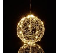 Relaxdays Sfera di luci a LED 15 cm