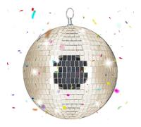 Sfera da discoteca Sfera a specchio Mirrorball Specchio disco 20 cm champagne