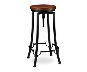 Relaxdays Sgabello alto da bar design industrial