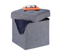 Relaxdays Sgabello con contenitore