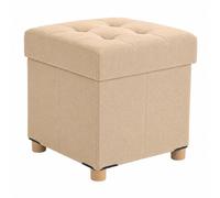 Relaxdays Sgabello con contenitore