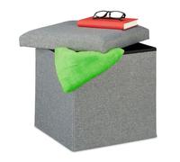 Relaxdays Sgabello con Contenitore