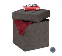 Relaxdays Sgabello con contenitore