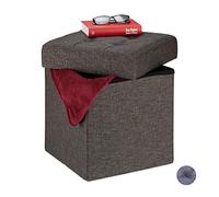 Relaxdays Sgabello con contenitore