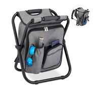 Relaxdays Sgabello da campeggio con borsa