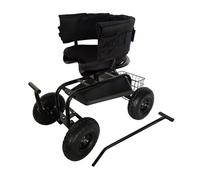 Relaxdays Sgabello da giardino con contenitore