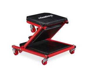 Relaxdays Sgabello da officina con rotelle