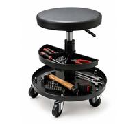 Relaxdays Sgabello officina regolabile con vani
