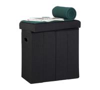 Relaxdays Sgabello pieghevole e portaoggetti