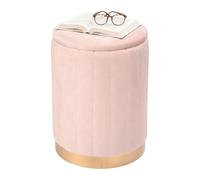Relaxdays Pouf in velluto con spazio per riporre