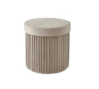 Relaxdays Pouf in velluto con storage