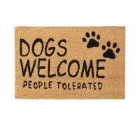 Zerbino in cocco "dogs welcome people tolerated" Tappeto d'ingresso 1,5 kg