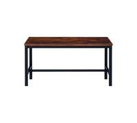 Relaxdays Sitzbank 2er Set Set di 2 panchine salvaspazio, 51 x 108 x 32 cm, in Metallo, Industriale/Nero, Fibra di Legno, Ferro, 51x108x32 cm