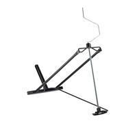Relaxdays Sollevatore per Tagliaerba, 400 kg, Cric per Tosatore, Angolazione Regolabile Gradualmente, Acciaio, Nero