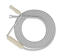 Relaxdays Sonda Sturatubi, 3 m, Spirale Sturalavandini Meccanica, Sondino per WC, Doccia, Vasca, in Acciaio, Argento