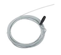 Relaxdays Sonda Sturatubi da 10 m, Spirale Sturalavandini Meccanica, per WC, Doccia, Vasca, Ø 5mm, Argento