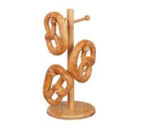 Relaxdays Sostegno per brezel in bambù