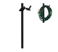 Relaxdays Sostegno Porta Tubo per il Giardino, Autoportante, per Tubi Lunghi 61 m, Acciaio, HLP 107,5 x 25 x 18 cm, Nero