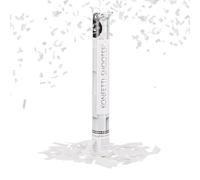 Relaxdays Sparacoriandoli, Coriandoli in Carta, Party Popper da 40 cm, Effetto H 6-8 m, Matrimoni, Lauree, Party, Bianco