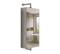 Relaxdays Armadietto a specchio girevole inox