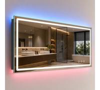 Relaxdays Specchio bagno con retroilluminazione