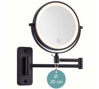 Relaxdays Specchio cosmetico da parete con LED