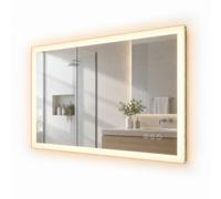 Relaxdays Specchio da bagno con presa
