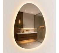 Relaxdays Specchio LED e antiappannamento