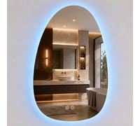 Relaxdays Specchio LED e antiappannamento