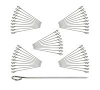 Relaxdays Spiedini in acciaio inox in set da 300