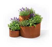 Relaxdays Spirale per erbe in ruggine