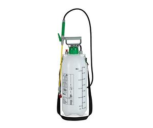 Relaxdays Spruzzatore a Pressione, 8 Litri, Ugello Regolabile, per Acqua e Diserbante, Nebulizzatore da Giardino, Bianco