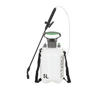 Relaxdays Spruzzatore a Pressione da 5 Litri, Ugello Regolabile, Nebulizzatore Acqua, con Cintura da Trasporto, Bianco