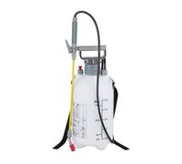 Relaxdays Nebulizzatore a Pressione, Spruzzatore, Ugello Regolabile in Ottone, Piante, Cintura, 5 Litri, Bianco Grigio