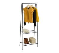 Appendiabiti Terra 2 Ripiani Accessori Guardaroba Appendi Abiti 162x60,5x35 cm