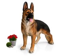 Relaxdays Figura cane da giardino XXL resina