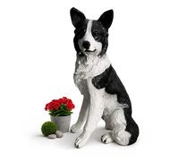 Relaxdays Figura cane da giardino XXL resina