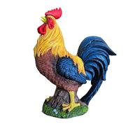 Relaxdays Figurina da giardino: gallo e gallina