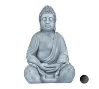 Relaxdays Statua del Buddha seduto alto 50 cm