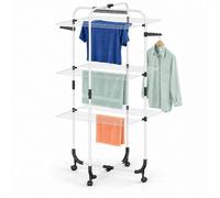 Relaxdays Stendibiancheria a torre con ruote