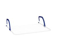 Relaxdays Stendibiancheria da Appendere, Stendino da Termosifoni e Balcone, Spazioso, Spazio Stenditura Totale 4,8 m, Bianco