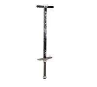 Relaxdays Stick Erwachsene Pogo-Bastone per Saltare per Adulti, Fino a 110 kg, Imbottito, Antiscivolo, in Acciaio Inox, Colore: Nero, Alluminio, Gomma, 1 Pezzo