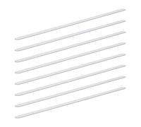 Relaxdays - Strisce Antiscivolo, Set da 8, 45 cm di Lunghezza, plastica, per Doccia, Scale, Adesivi Antiscivolo, Trasparente