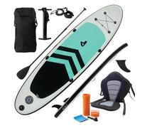 Relaxdays SUP Board gonfiabile con sedile, HBT: 15x80x320 cm