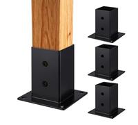 Relaxdays Supporti pali zincati, set 4pz