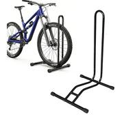 Relaxdays Supporto da Pavimento, 29", per Pneumatici Fino a 6,5 cm, Nero | Anteriore/posteriore, 1 bici