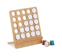 Relaxdays Supporto in bambù per 25 cialde di caffé