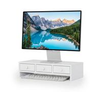 Relaxdays Supporto monitor 3 cassetti